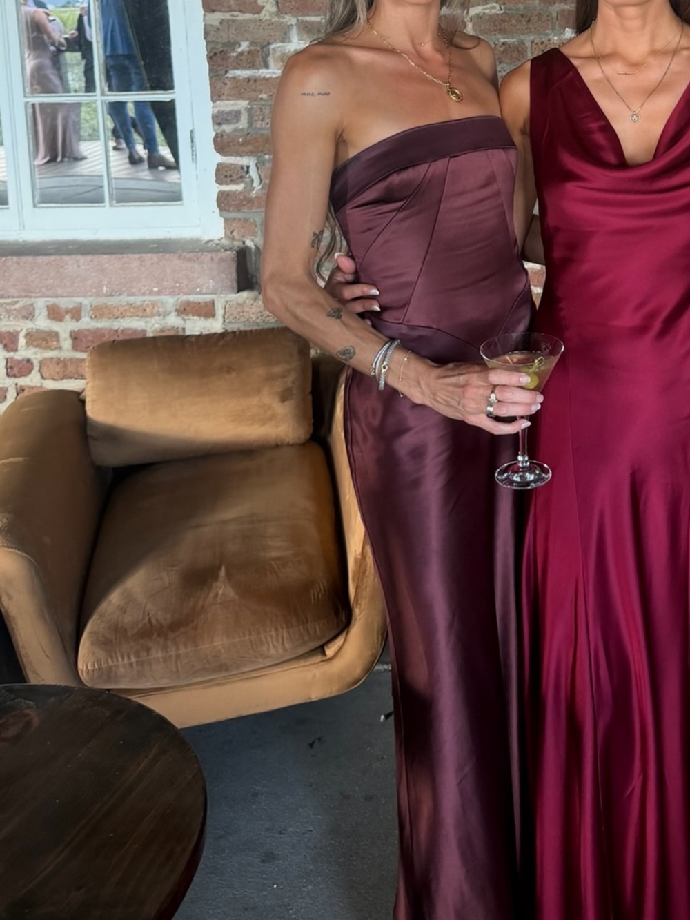 MARE MARE Anthropology Colorblock Draped Maxi Dress
